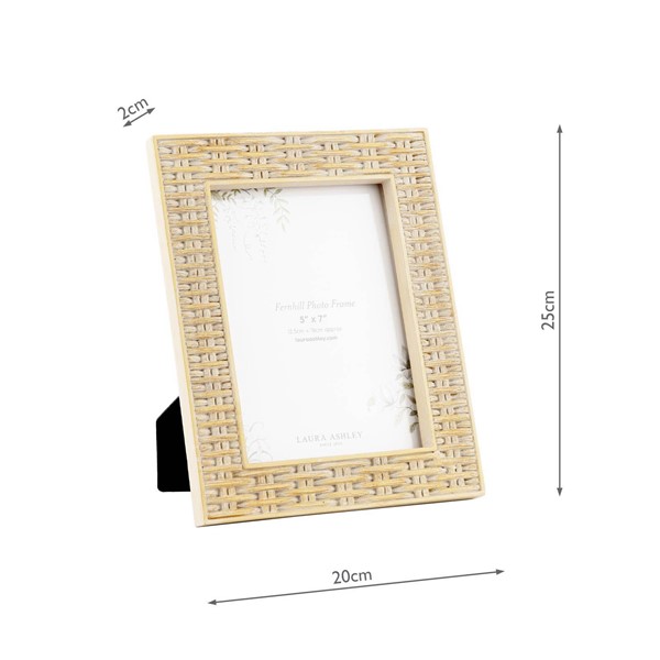 (image for) Laura Ashley Fernhill Photo Frame Matt Taupe 5" x 7"